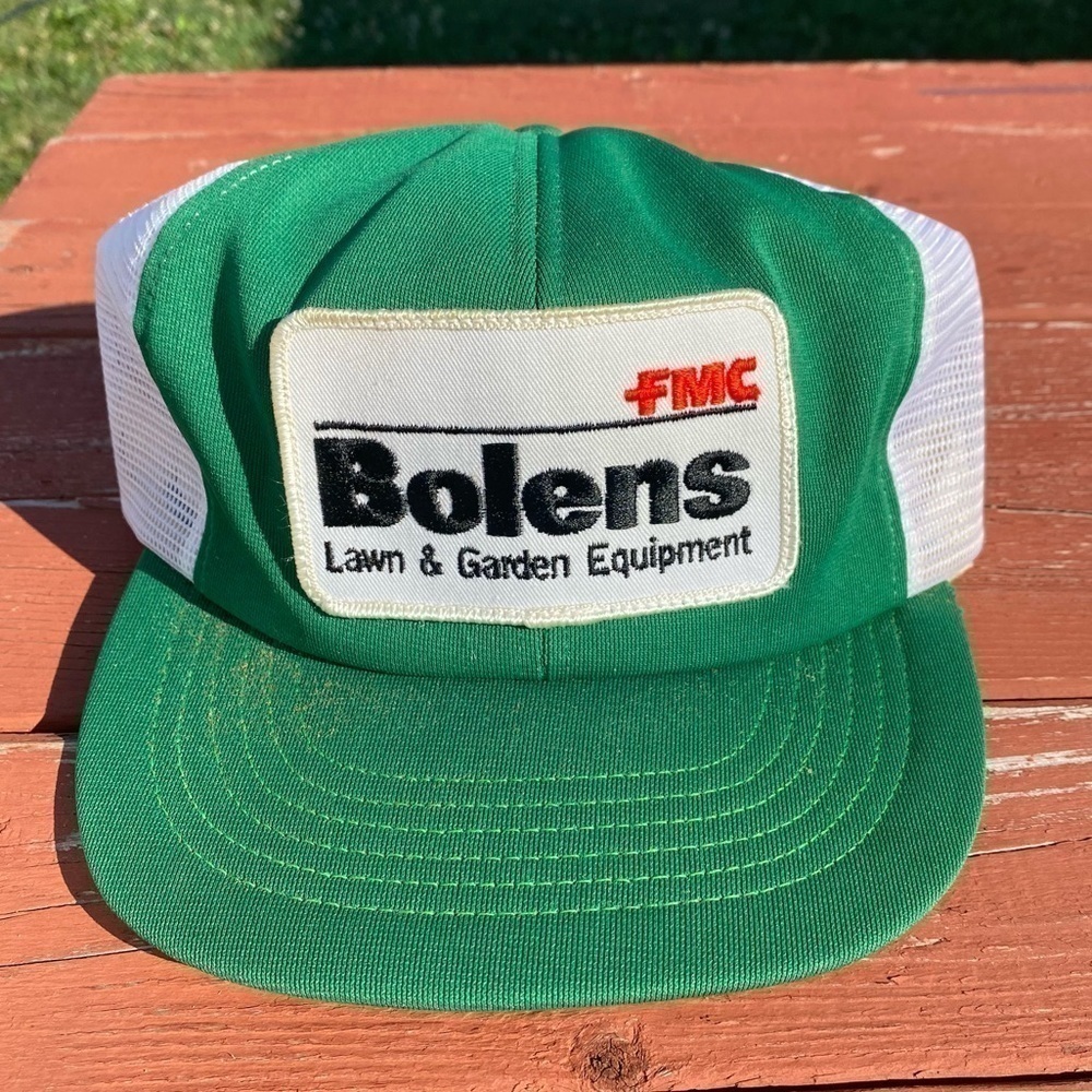 Vintage Bolens Lawn & Garden Equipment Patch Trucker Mesh Hat Made in USA